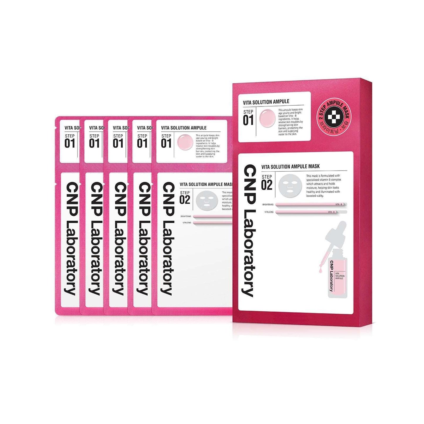 CNP 2-Step Vita-Solution Ampule Mask 5 Sheets